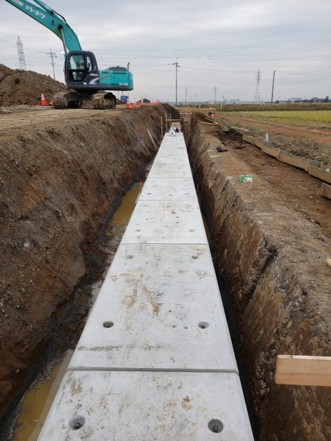 BOXカルバート設置